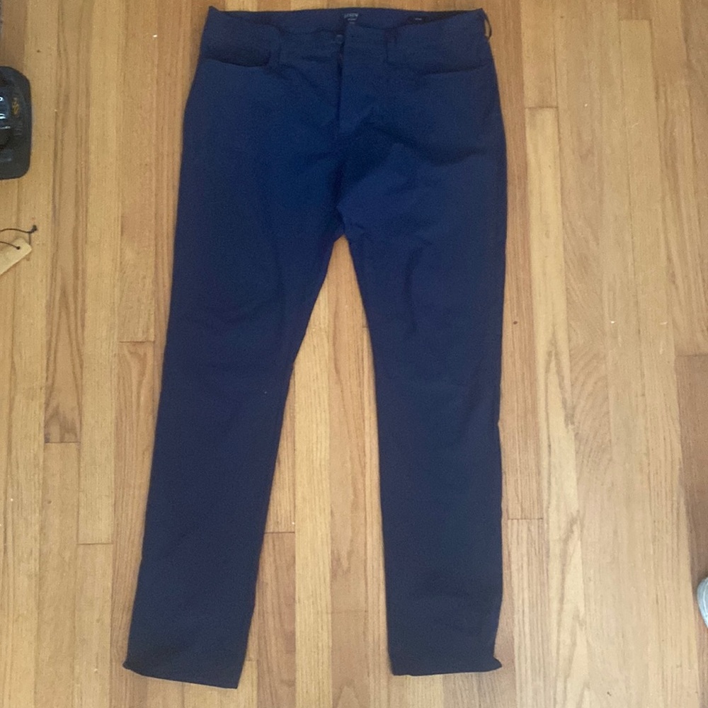 J.Crew slim fit navy blue tech pant 36w/34l